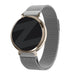 Bandz Pebble Round 2 - 14mm Milanese Loop Armband (Silber)