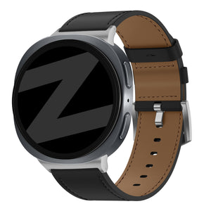 Bandz Samsung Galaxy Watch 8 Classic Leather Strap 'Classic' (Black)