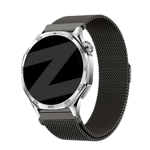 Bandz Xiaomi Mi Watch 'One push' Milanese band (titanium grijs)