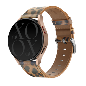 xoxo Wildhearts Samsung Galaxy Watch 7 - 40mm leren bandje (Leopard)