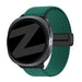 Bandz Samsung Galaxy Watch 8 - 40mm magnetisch geweven bandje (groen)