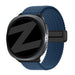 Bandz Samsung Galaxy Watch 8 - 44mm magnetisch geweven bandje (donkerblauw)