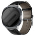 Samsung Galaxy Watch 8 - 44mm Leder Krokodil Armband (Schwarz)