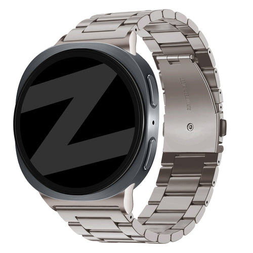 Bandz Samsung Galaxy Watch 8 - 44mm Steel Strap 'Classic' (Titanium)