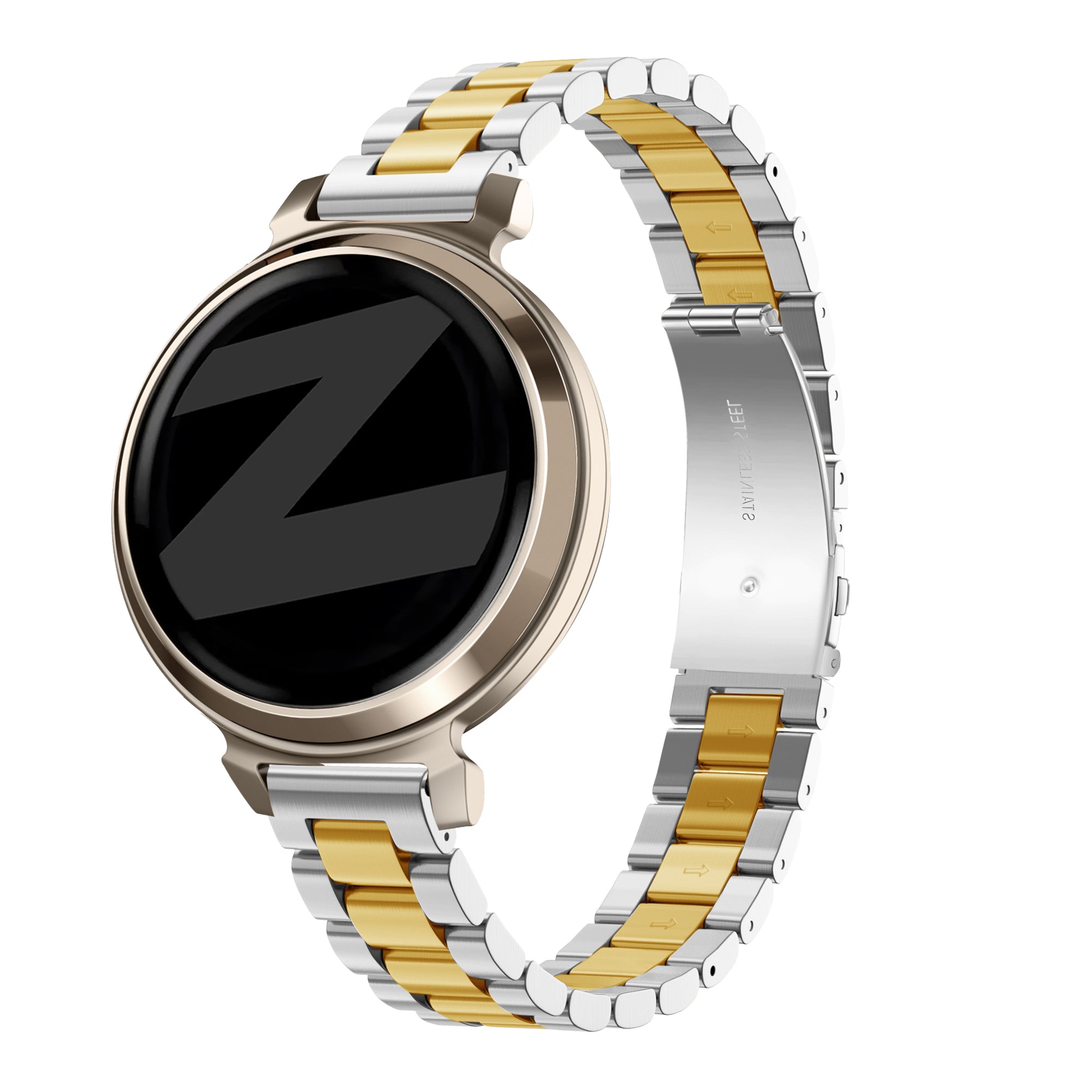 Bandz Garmin Lily 2 Stahlarmband 'Classic' (Silber/Gold)