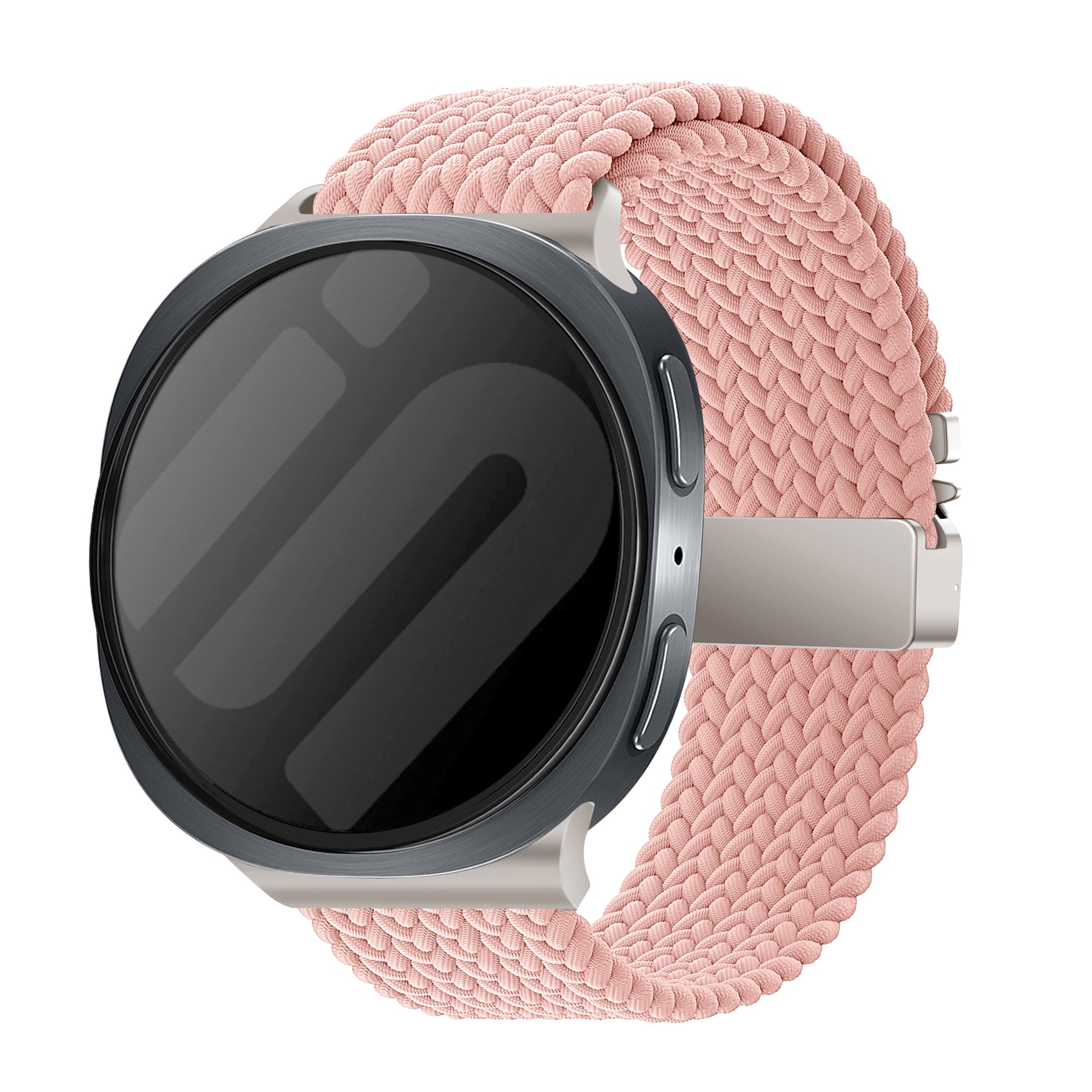 Bracelet tissu avec boucle Samsung Galaxy Watch 8 Classic (rose)