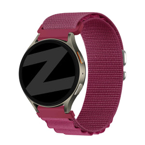 Bandz Xiaomi Amazfit GTS Alpine Nylonarmband (Rosa-Rot)