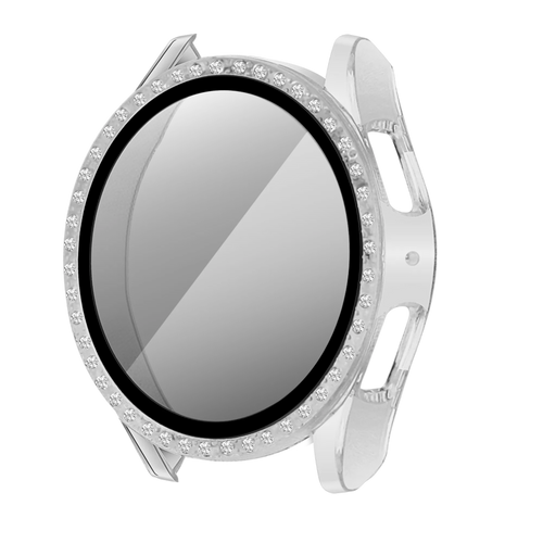 Funda diamante con vidrio Samsung Galaxy Watch 7 - 40mm (transparente)