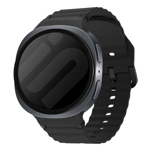 Correa silicona Wave Samsung Galaxy Watch 8 Classic (negro)