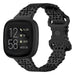 Bracelet silicone avec motif Fitbit Versa 3 (noir)