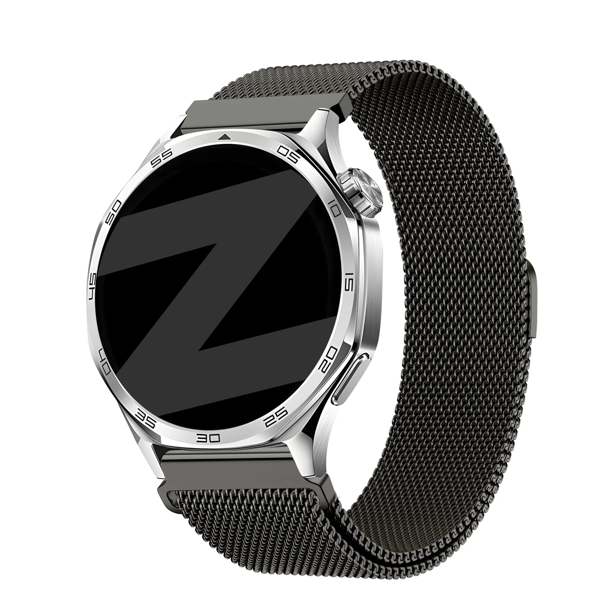 Bandz Polar Grit X Pro 'One Push' Milanese Strap (Titanium Grey)