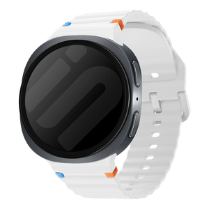 Samsung Galaxy Watch 8 Classic Wave Silicone Strap (White)