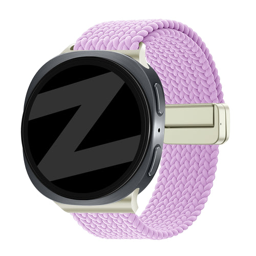Bandz Samsung Galaxy Watch 8 - 44mm Magnetic Braided Strap (Lilac)