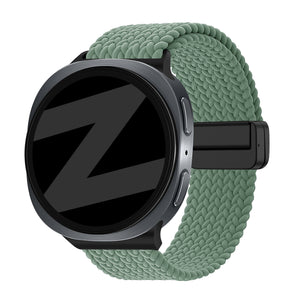 Bandz Correa trenzada magnética Samsung Galaxy Watch 8 - 44mm (pino verde)