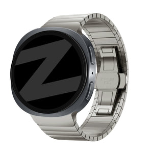 Bandz Bracelet acier 'One Bead' Samsung Galaxy Watch 8 Classic (titane)
