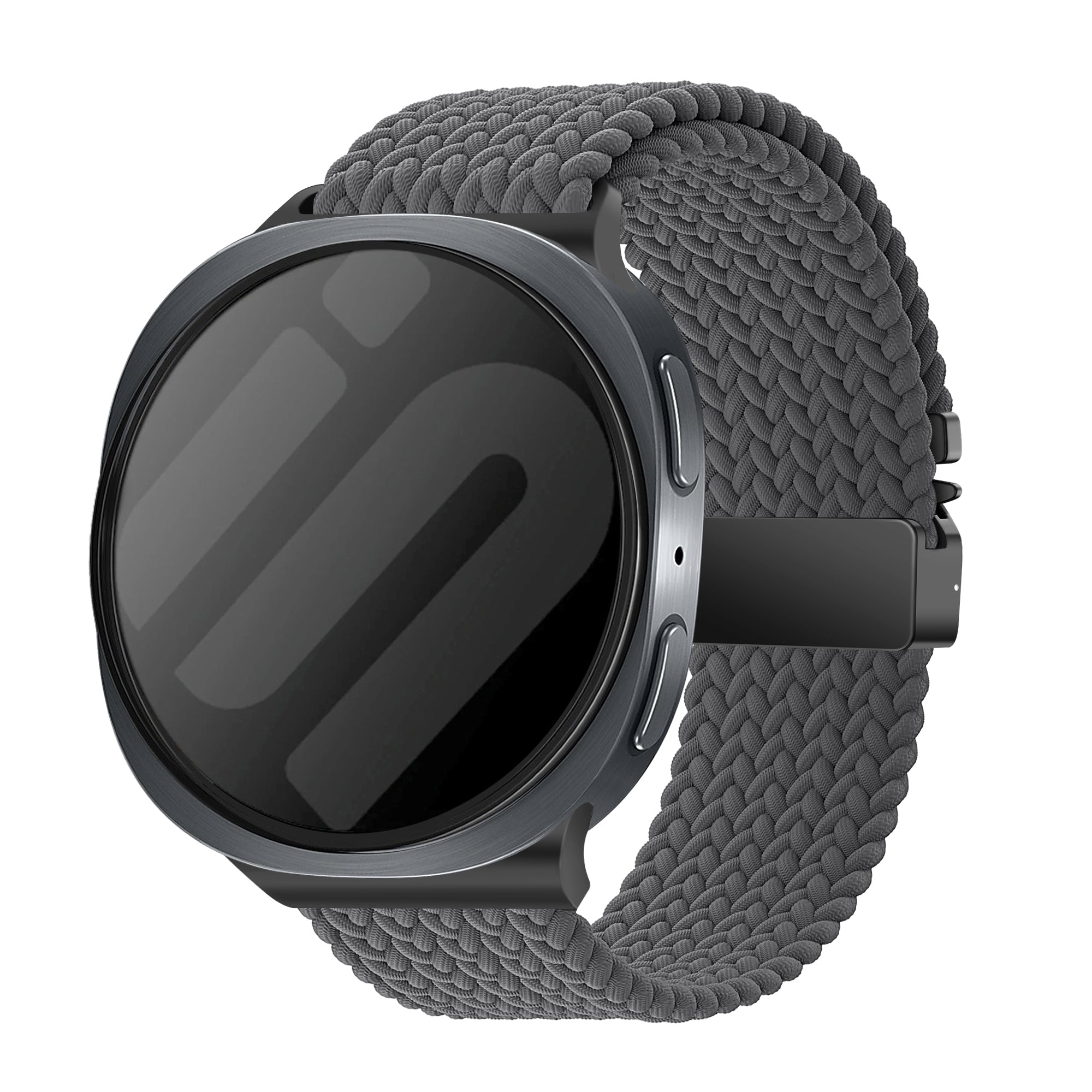 Bracelet tissu avec boucle Samsung Galaxy Watch 8 - 44mm (gris foncé)