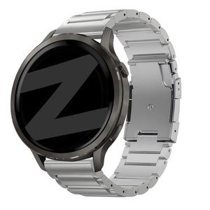 Bandz Garmin Vivomove Style Titanium Link Strap (Silver)