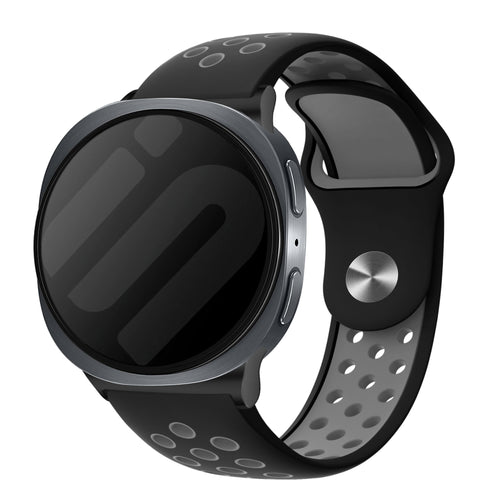 Samsung Galaxy Watch 8 Classic Sportarmband (Schwarz/Grau)