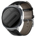 Samsung Galaxy Watch 8 - 40mm Leder Krokodil Armband (Schwarz)