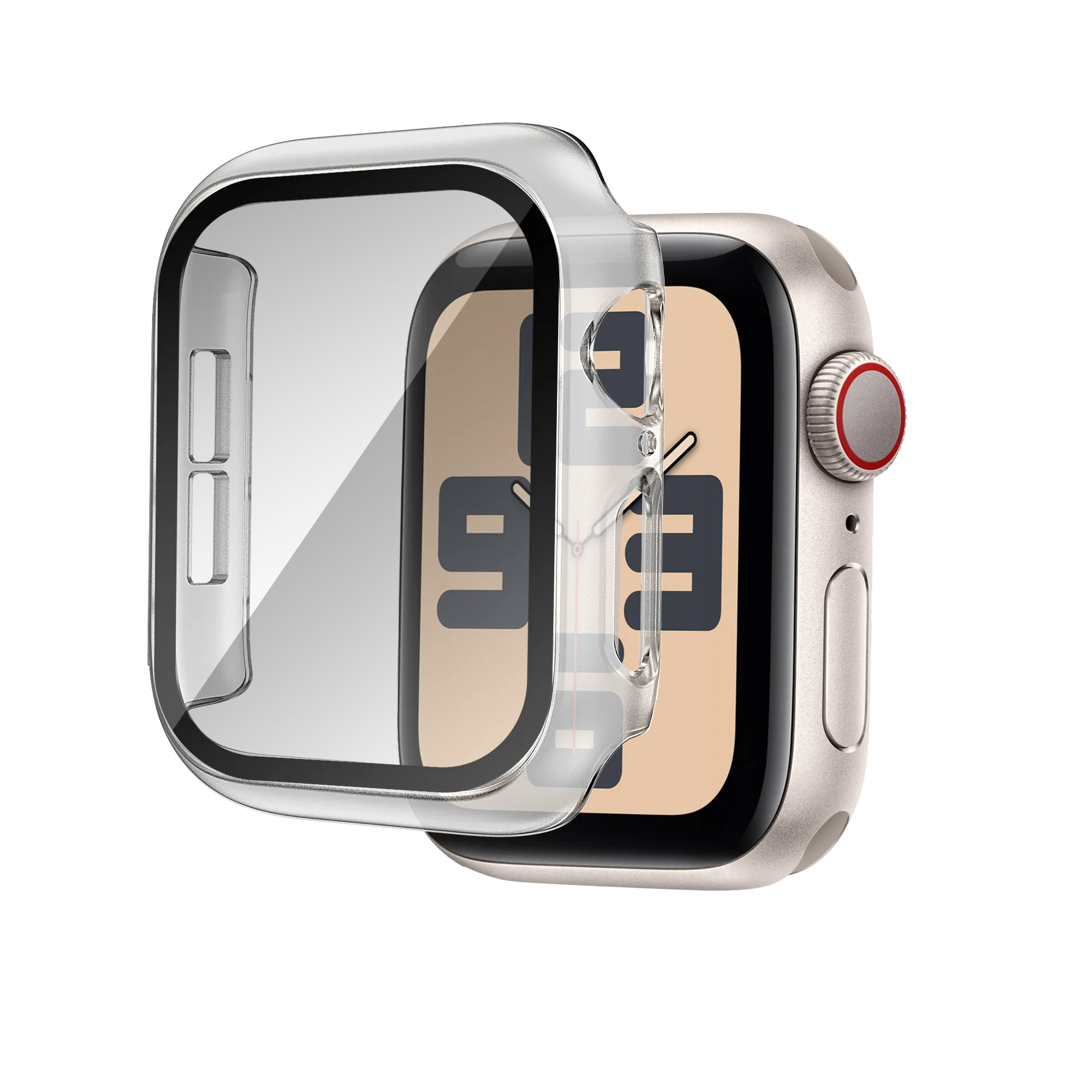 Bandz Apple Watch 10/11 PC-Gehäuse mit Glass (Transparent)
