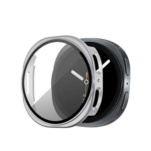 Bandz Funda PC con vidrio Samsung Galaxy Watch 8 - 40mm (plateado)