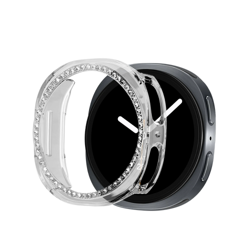 Bandz Samsung Galaxy Watch 8 - 40mm Diamant PC Hülle (Transparant)