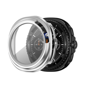 Bandz Funda PC con vidrio Samsung Galaxy Watch 8 Classic (plateado)