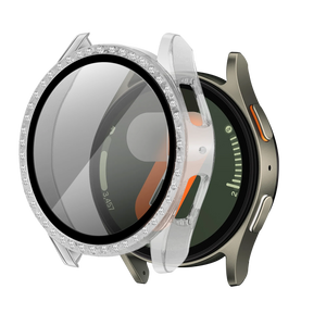 Funda diamante con vidrio Samsung Galaxy Watch 7 - 40mm (transparente)