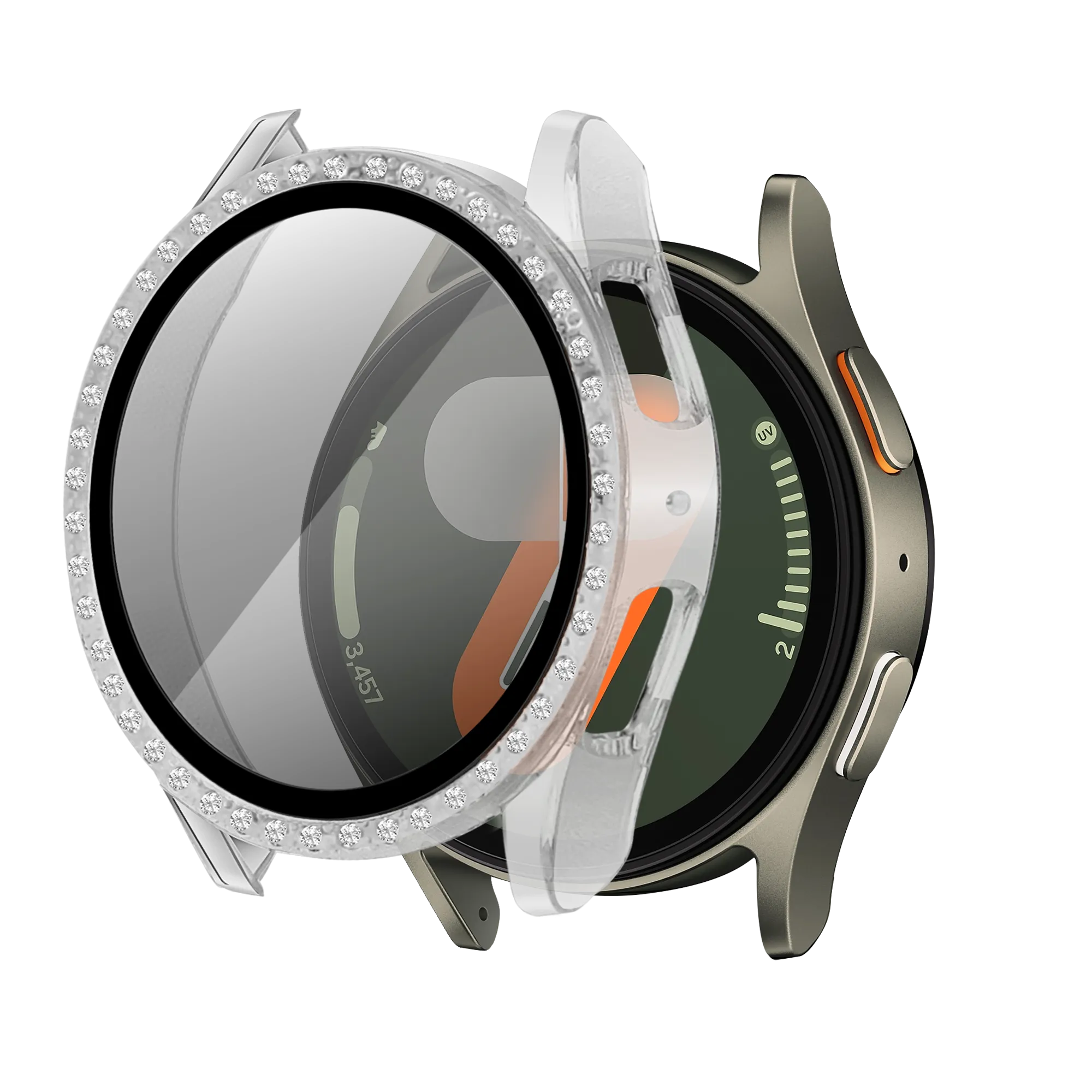 Coque diament avec verre Samsung Galaxy Watch 7 - 40mm (transparent)