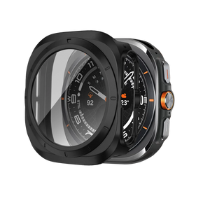 Bandz Funda PC con vidrio Samsung Galaxy Watch Ultra (negro)