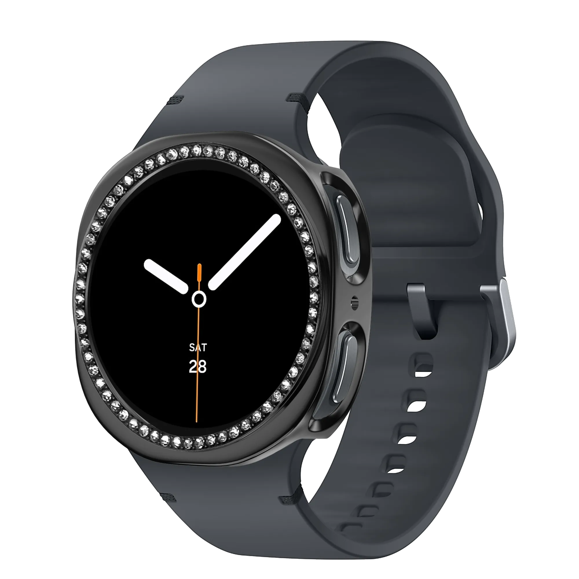 Bandz Samsung Galaxy Watch 8 - 40mm Diamant PC Hülle (Schwarz)