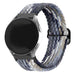 Samsung Galaxy Watch 4 Classic 46mm verstellbares gewebtes Nylonarmband (Mandala Schwarz)