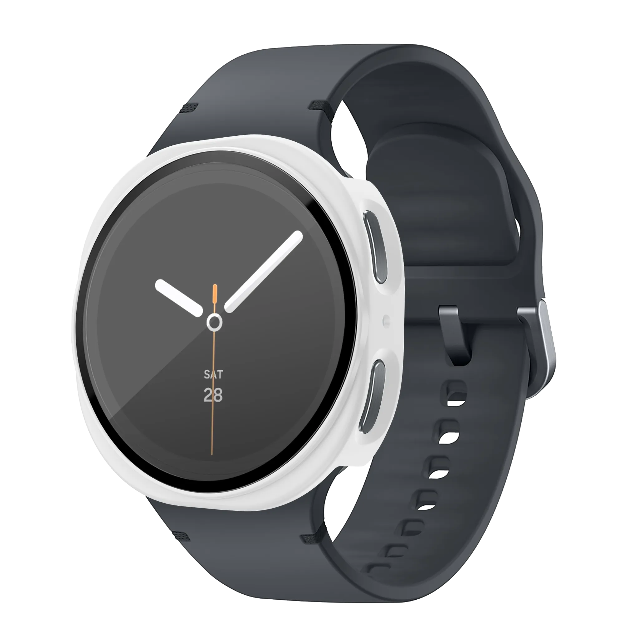Bandz Coque PC avec verre Samsung Galaxy Watch 8 - 40mm (blanc)