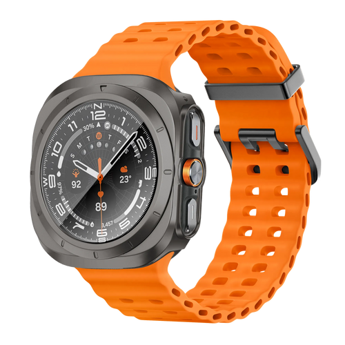 Bandz Funda PC con vidrio Samsung Galaxy Watch Ultra (gris titanio)