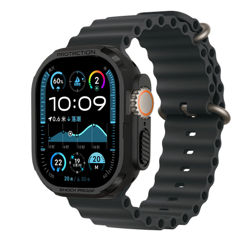 Bandz Funda TPU robusta Apple Watch Ultra - 49mm (negro)