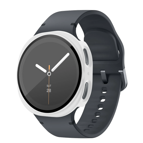 Bandz Funda PC con vidrio Samsung Galaxy Watch 8 - 44mm (blanco)