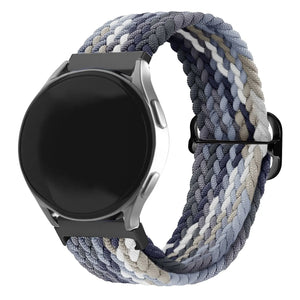 Nylon Adjustable Braided Strap, on a watch, 3/4 front view