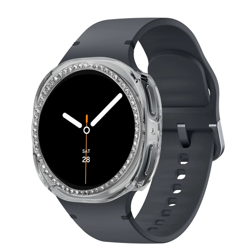 Bandz Samsung Galaxy Watch 8 - 40mm Diamant PC Hülle (Transparant)