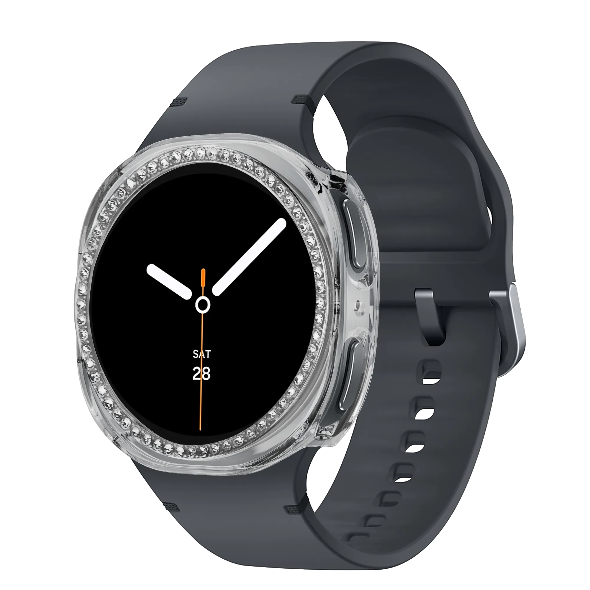 Bandz Samsung Galaxy Watch 8 - 40mm Diamant PC Hülle (Transparant)
