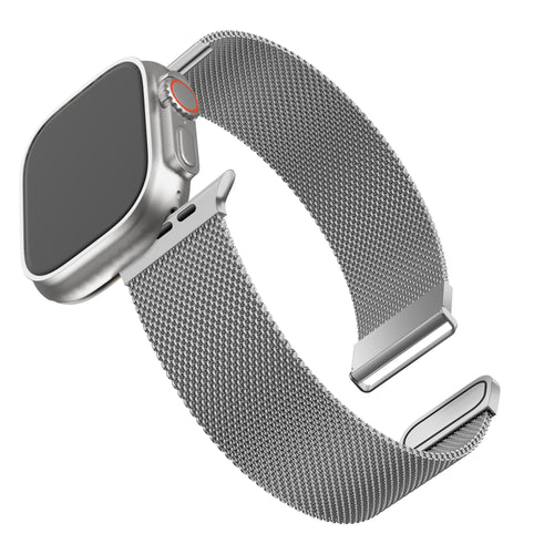 BALR Bracelet milanais Apple Watch Ultra (argent)