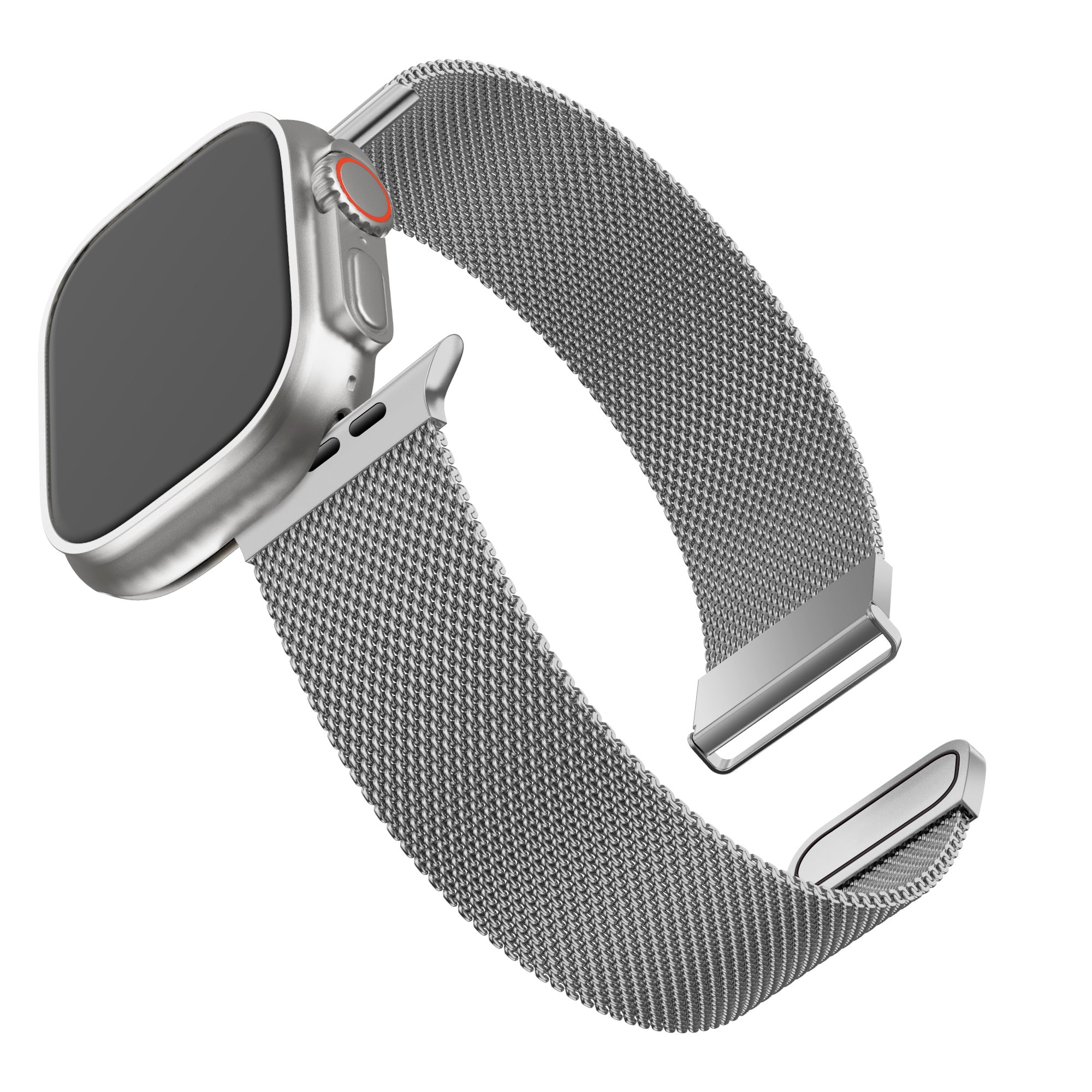 BALR Apple Watch Ultra milanese band (zilver)