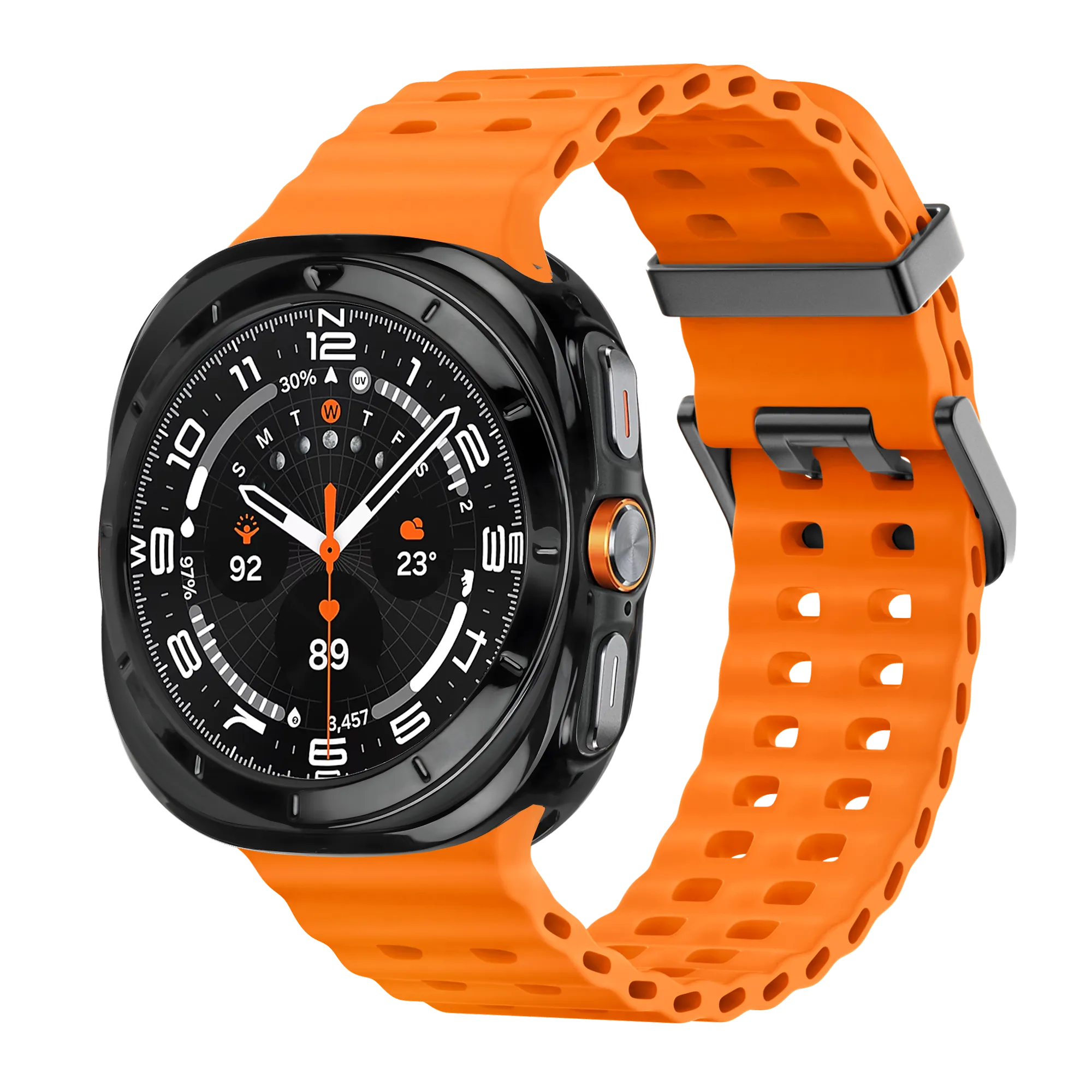 Bandz Funda TPU galvanizado Samsung Galaxy Watch Ultra (negro)