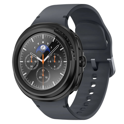 Bandz Samsung Galaxy Watch 8 Classic PC Cover with Glass (Black)