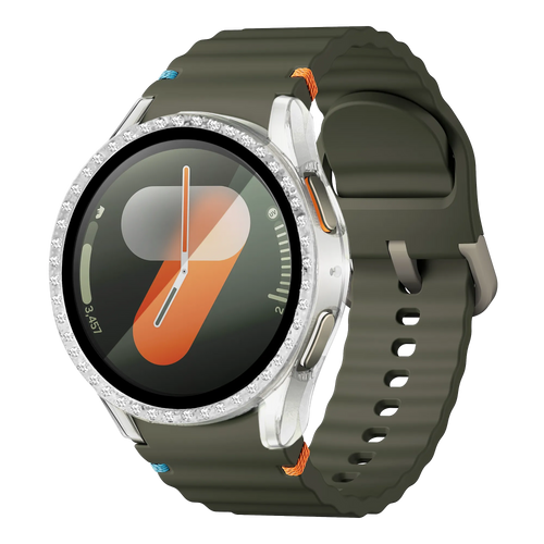 Funda diamante con vidrio Samsung Galaxy Watch 7 - 40mm (transparente)