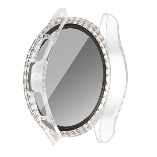 Funda diamante con vidrio Samsung Galaxy Watch 7 - 40mm (transparente)
