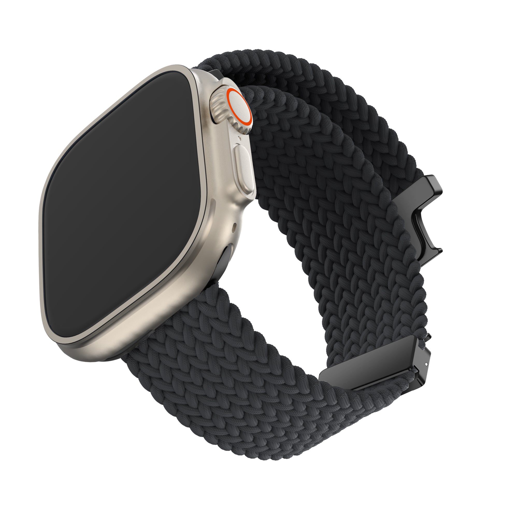 Bandz Apple Watch Ultra Braided Strap P-Buckle (Black)