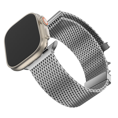 Bandz Correa milanesa Loop con hebilla-P Apple Watch Ultra (plata)