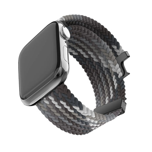 Bandz Correa nylon trenzada con P-buckle Apple Watch (mandala negra) 