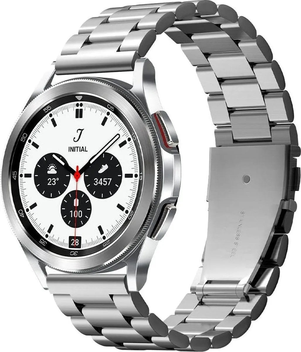 Spigen Samsung Galaxy Watch 4 44mm Stahlarmband (Silber)