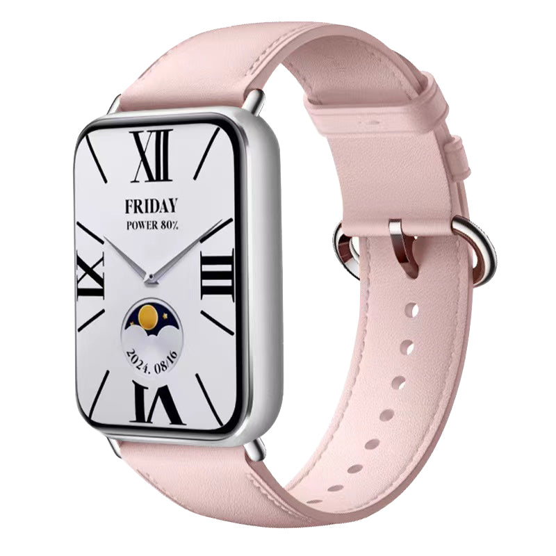 Bracelet cuir Xiaomi Smart Band 9 Pro (rose)